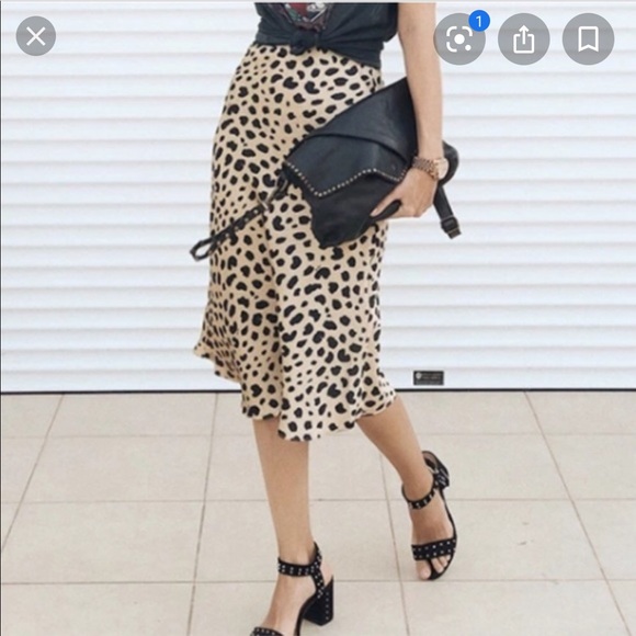 Rachel Zoe Dresses & Skirts - NWT Rachel Zoe Leopard Print Midi Skirt